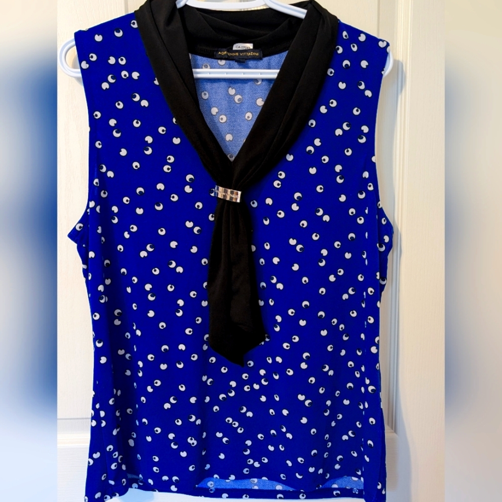 Adrienne Vittadini Blue Top